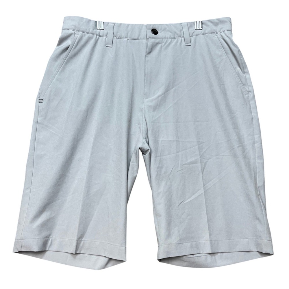 Adidas Ultimate365 Golf Shorts Mens 30 Gray Stretch Waistband Performance EUC